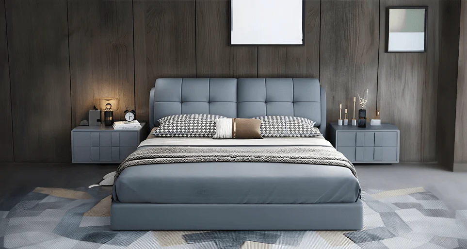 Carved Wooden Bed